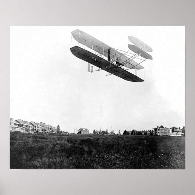 Orville Wright fliegt am Fort Myer, 9. September 1 Poster (Vorne)