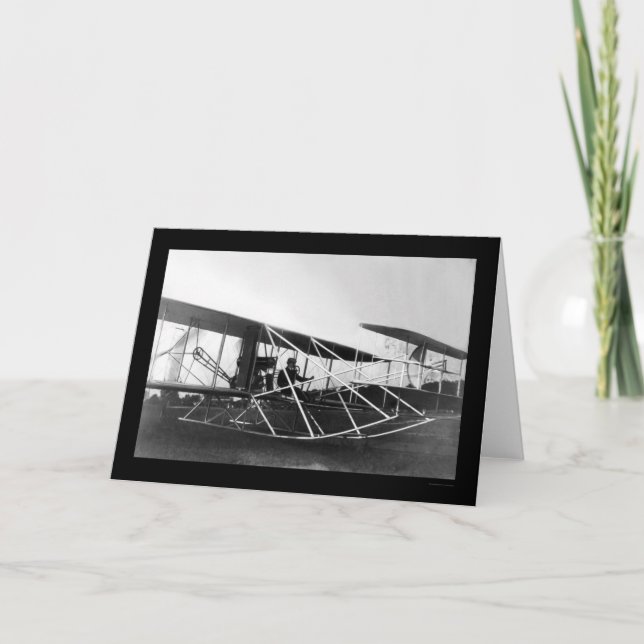 Orville Wright Flugzeug 1909 Karte (Vorderseite)