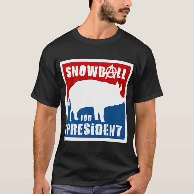 Orwell - Tierfarm - Snowball für T-Shirt (Vorderseite)