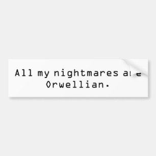 Orwellian Autoaufkleber