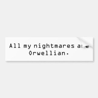 Orwellian Autoaufkleber