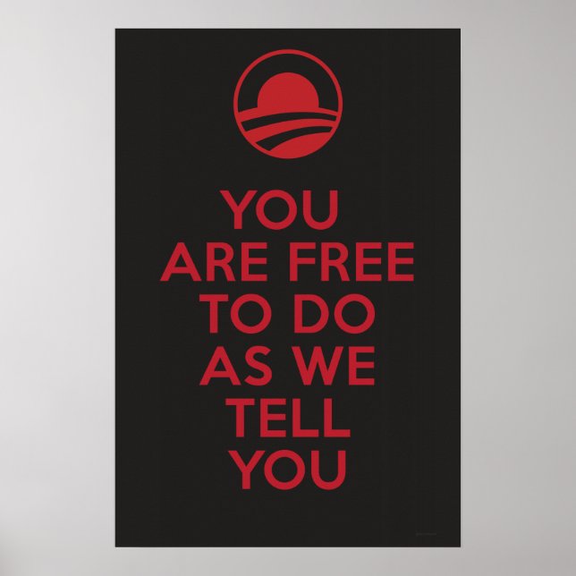 Orwellian Obama 2 Poster (Vorne)