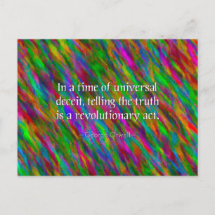 Orwellian Truth Postcard Postkarte