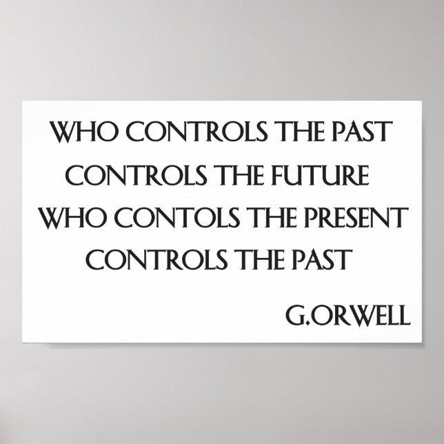 Orwells Zitat Poster (Vorne)