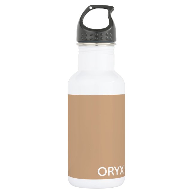 oryx-braune Farbe Edelstahlflasche (Vorderseite)