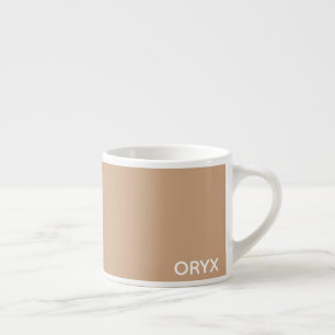 oryx-braune Farbe Espressotasse