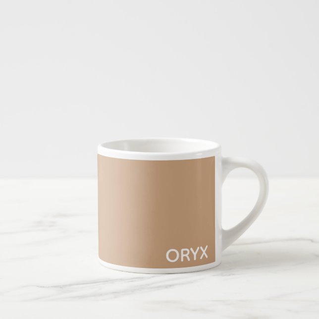 oryx-braune Farbe Espressotasse (Rechts)