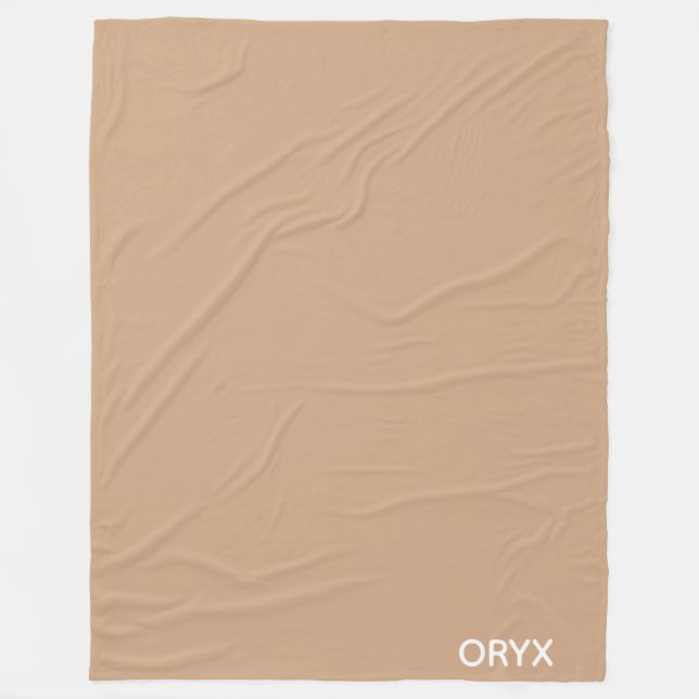 oryx-braune Farbe Fleecedecke (Vorderseite)