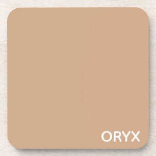 oryx-braune Farbe Getränkeuntersetzer