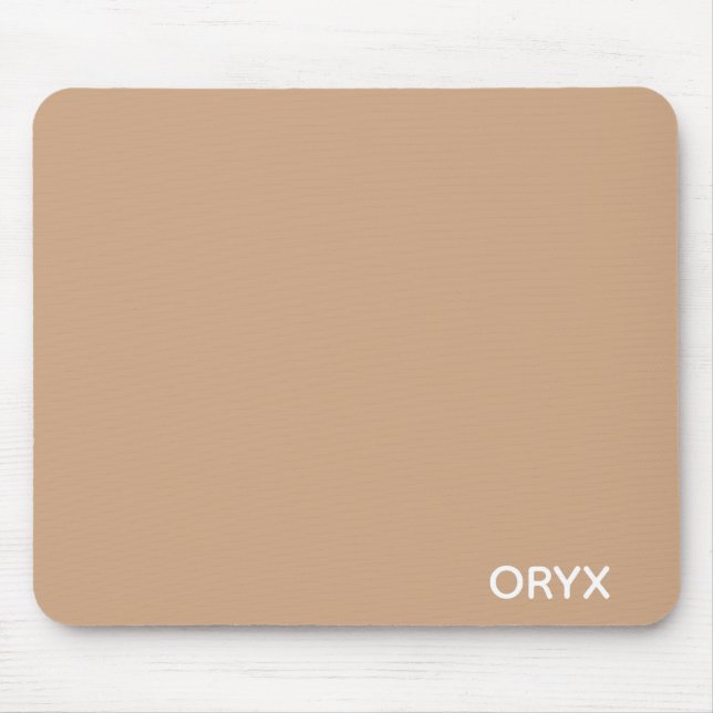 oryx-braune Farbe Mousepad (Vorne)