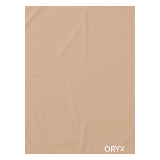 oryx-braune Farbe Tischdecke (Vorderseite)