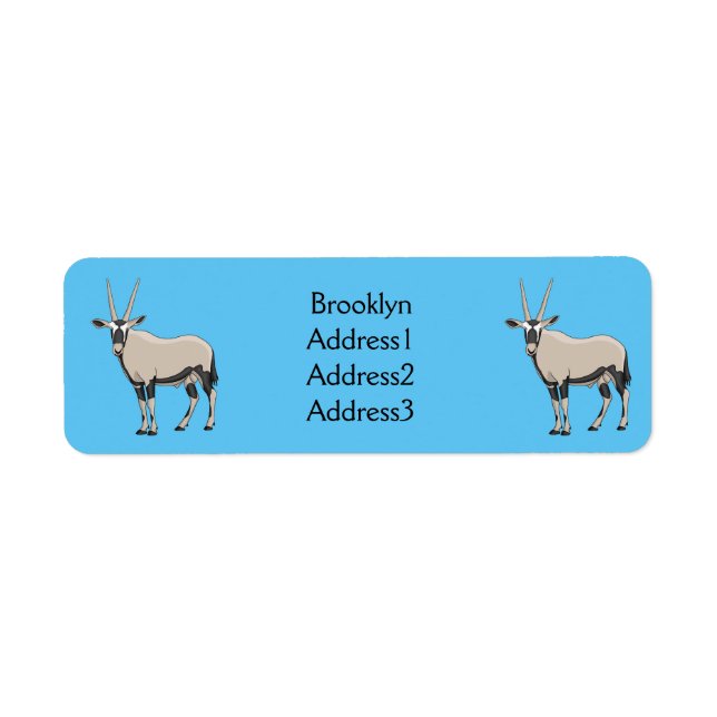 Oryx-Cartoon-Abbildung (Vorne)