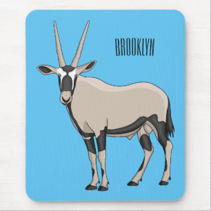 Oryx-Cartoon-Abbildung Mousepad