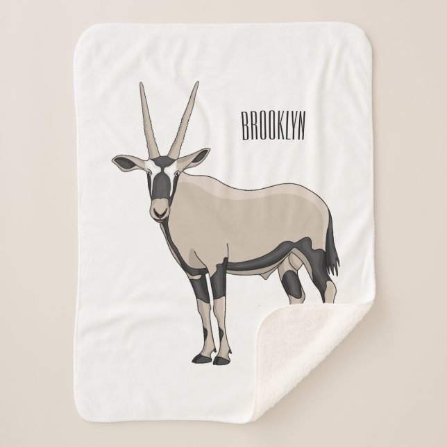 Oryx-Cartoon-Abbildung Sherpadecke (Vorderseite)