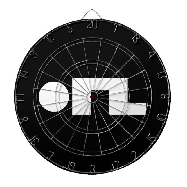 ORZ Emoticon Kaomoji Emoji Dartscheibe (vorne)