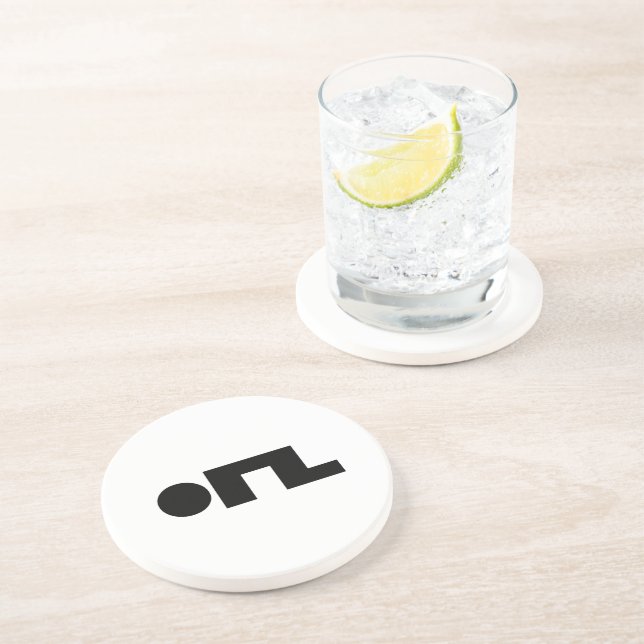 ORZ Emoticon Kaomoji Emoji Getränkeuntersetzer (Seite)