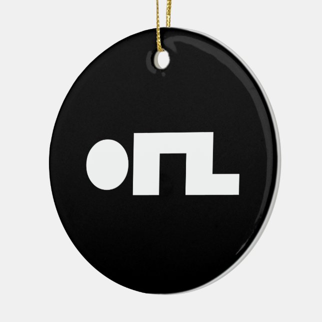 ORZ Emoticon Kaomoji Emoji Keramikornament (Links)