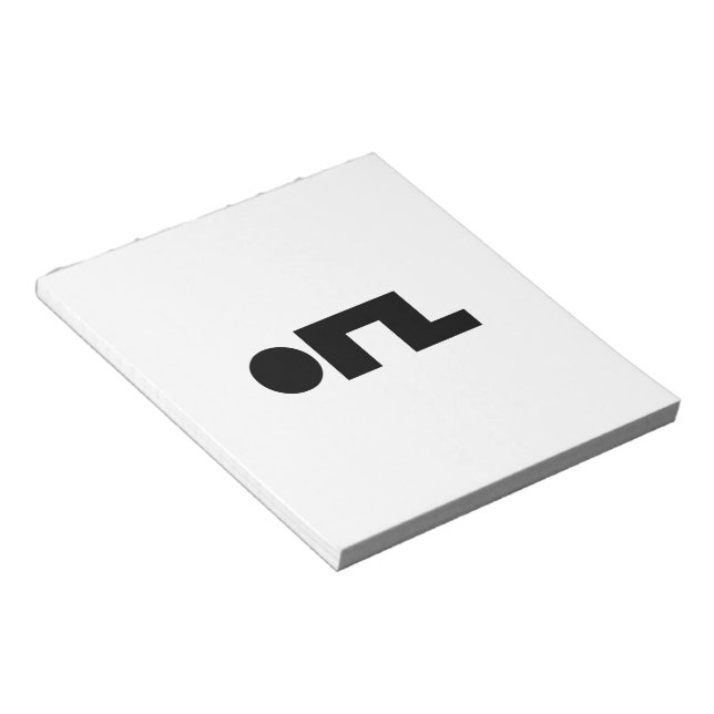 ORZ Emoticon Kaomoji Emoji Notizblock (angewinkelt)