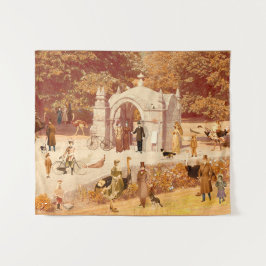 Os Avestruzes de Ponte de Lima Wandteppich