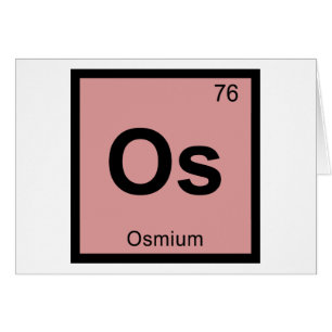 Os - Osmium Chemie Periodensystem Symbol