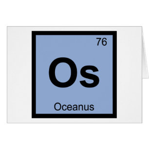 Os - Ozean Titan Chemie Periodensystem Symbol