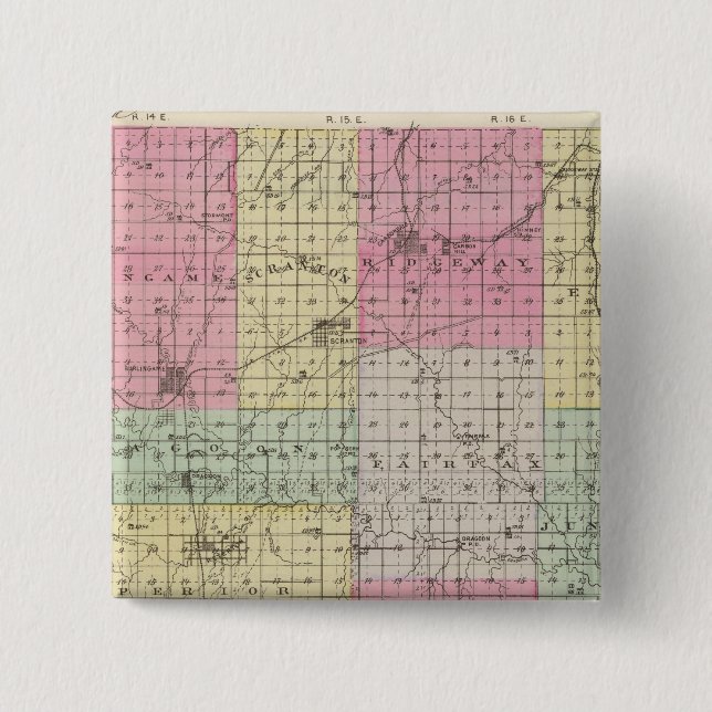 Osage Landkreis, Kansas Button (Vorderseite)