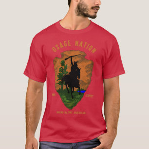 Osage Nation Stamm Native American Ehre Respekt V T-Shirt