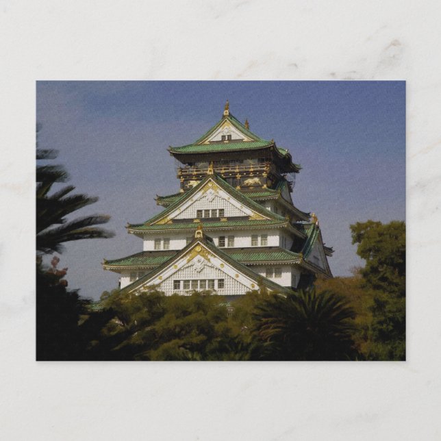 Osaka Castle Postkarte (Vorderseite)