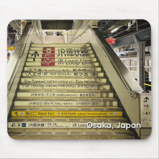 Osaka Japan Bahnhof Treppe Mousepad