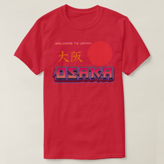 Osaka Japan City Travel T-Shirt (Design vorne)