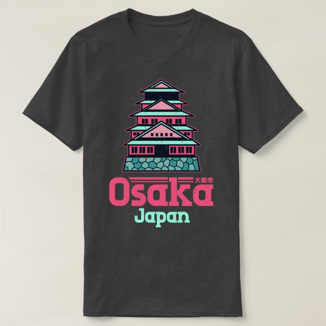 Osaka Japan City Vintag T-Shirt (Design vorne)