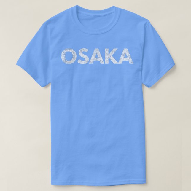 Osaka Japan gestörter grafischer T - Shirt (Design vorne)