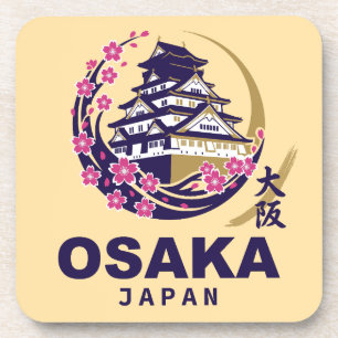 Osaka Japan Kirschblüten Getränkeuntersetzer