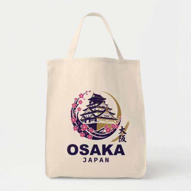 Osaka Japan Kirschblüten Tragetasche (Vorne)