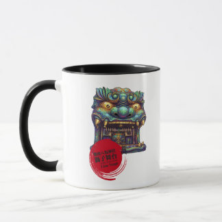 [Osaka Japan] Namba Yasaka Shrine Lion Stage Art Tasse