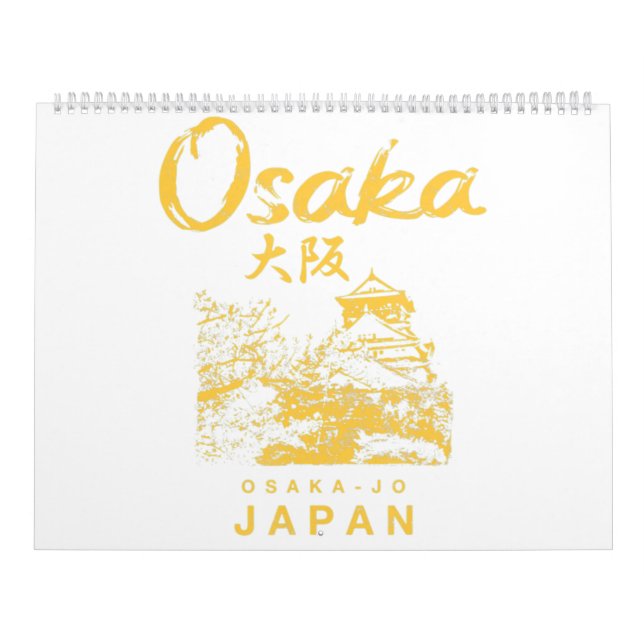 Osaka Japan Nihon Osaka-Jo Japanese Vintage Kalender (Titelbild)