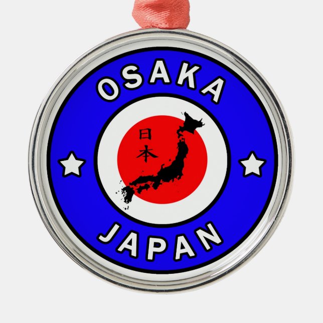 Osaka Japan Ornament Aus Metall (Vorne)
