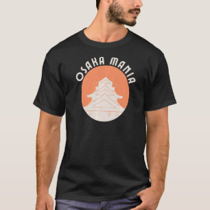 Osaka Japan Retro-Stil Ästhetik Minimalistisches S T-Shirt