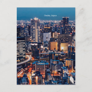 Osaka Japan Stadtbild Postkarte