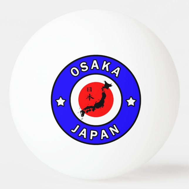 Osaka Japan Tischtennisball (Vorderseite)