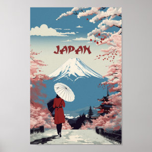 Osaka Japan Vintag Berühmter Reiseort Poster