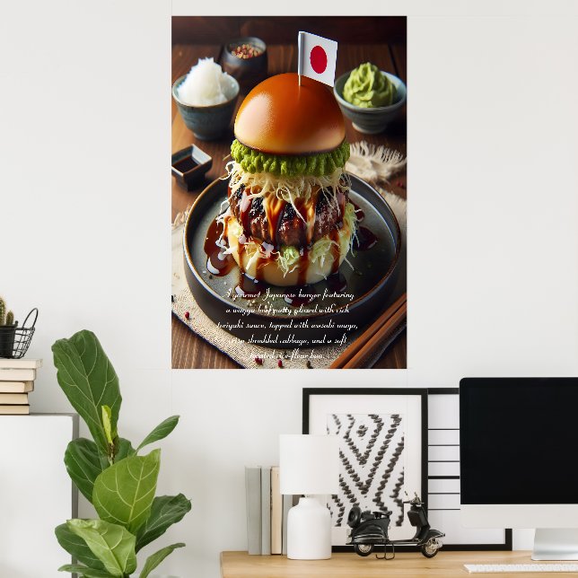 Osaka Oishii Burger Dream 24x36 Poster (Heimbüro)