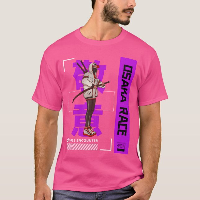Osaka-Rennen Anime-Geschenk T-Shirt (Vorderseite)