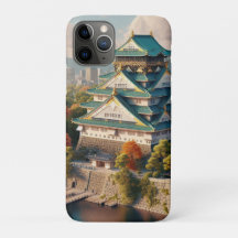 Osaka-Schloss Japan Landschaft Vintage-Reise