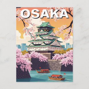 Osaka-Schloss Japan Postkarte