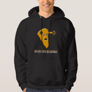 Osama BehälterHeadshotHoodie - Schwarzes Hoodie