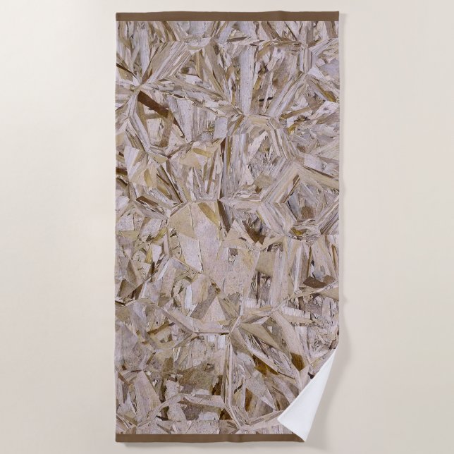 OSB-Bauholzbezug Druck auf großen Flächen Strandtuch (Vorderseite)