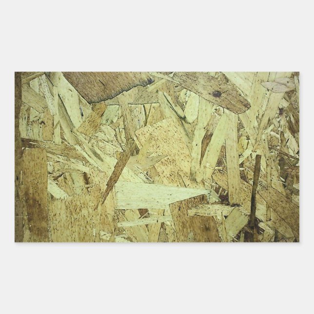 OSB-Chip-Platine Rechteckiger Aufkleber (Vorderseite)