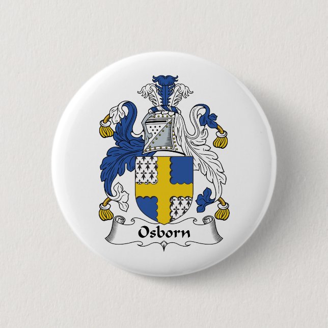 Osborn Familienwappen Button (Vorderseite)