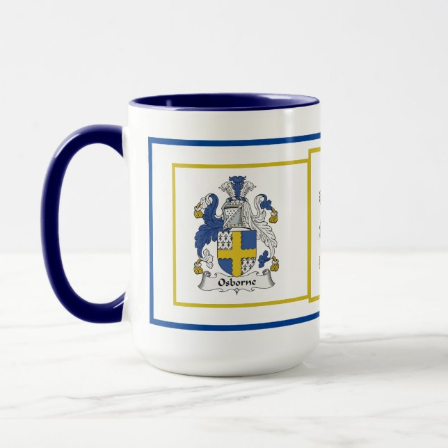 Osborne-Familienwappen* Osborne-Wappen* Tasse (Links)